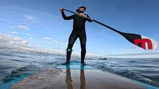 SUP surfing Cowell Beach Dec 28, 2024
