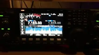 icom 7600 on boxing,first time on,doin contact !