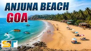 ANJUNA Beach Goa Tour In Telugu | Best Beach To Visit In Goa For Couples | Suman Telugu Traveller