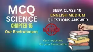 Class 10 Science Chapter 15 MCQ and Short Types Questions and Answers