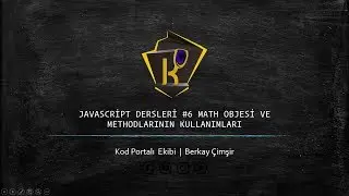 #6 Javascript Math Objeleri 2019 (Sıfırdan İleri Seviye ) #javascript #math