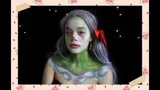 🍉 Watermelon Clown Makeup Tutorial 🍉