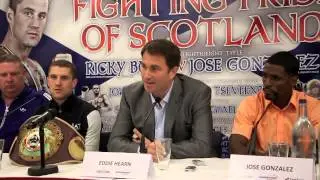 RICKY BURNS v JOSE GONZALEZ FULL PRESS CONFERENCE / FIGHTING PRIDE OF SCOTLAND