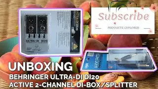 Behringer ULTRA-DI DI20 - Professional Active 2-Channel DI-Box/Splitter (Unboxing)