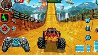 🔥Impossible Monster Truck Mega Tracks 🤯 | Realistic Crashes & Extreme Stunts | Android Gameplay 2025