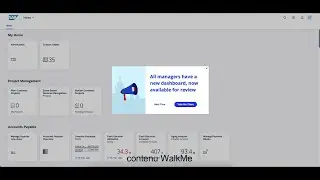 WalkMe pour S4Hana