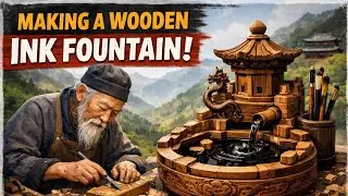 Lost Art Returns: Handmade Wooden Ink Fountain in a Mountain Village 