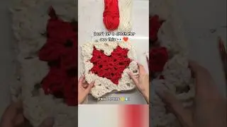❤️EASY Heart Granny Square! Free pattern,click my profile for the full video & free pattern link!❤️