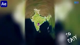 India Map Border Animation in After Effects | GeoLayer 3 Beginner (Hindi)