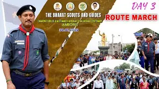 Route March | National Integration | #diamondjubileejamboree2025 #75thdjj #Jamboree2025
