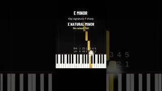 QUICK PIANO LESSON: E Natural Minor Scale