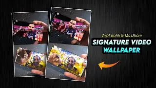 How To Set MS Dhoni Signature On Camera Live Wallpaper | Virat Kohli Signature Wallpaper
