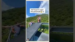 💀 They forgot to open the parachute #shorts #dangerousrides #mountainrides