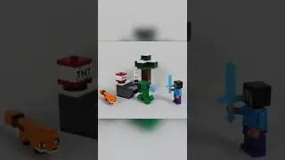 LEGO MINECRAFT STEVE'S TAIGA ADVENTURE #shorts #lego