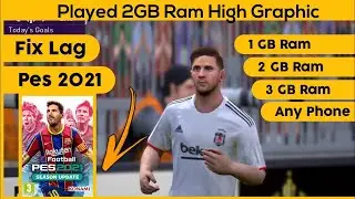 How to fix Lag Pes 2021 mobile 1-6GB Ram | Fix Lag In pes 2021 Mobile