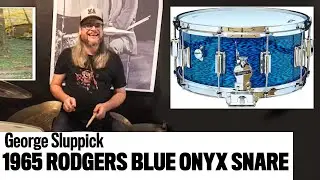 George Sluppick (Chris Robinson Brotherhood) Plays His 1965 Rogers Blue Onyx Snare Drum