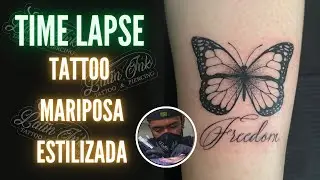 Time Lapse butterfly / Tatuaje mariposa estilizada