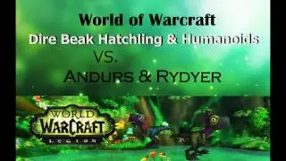 Direbeak Hatchling and Humanoids vs. Andurs and Rydyr Falcosaur World Quest