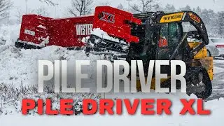 Видеоролик о работе толкающего плуга WESTERN PILE DRIVER и PILE DRIVER XL