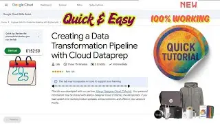 Создание конвейера преобразования данных с помощью Cloud Dataprep || GSP430 || #qwiklabs #arcade
