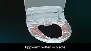 Tv&auml;ttande toalettsits med fj&auml;rrkontroll