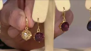Joan Rivers Set of 3 Fancy Cut Lever Back Earrings on QVC