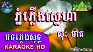 ភ្នំភ្លើងស្នេហា  ភ្លេងសុទ្ធ🎤Phnom Phlerng Sneha