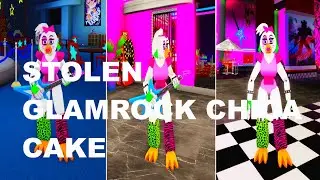 How to get STOLEN GLAMROCK CHICA CAKE BADGE + MORPHS in FNAF SECURITY BREACH MULTIVERSE RP ROBLOX!