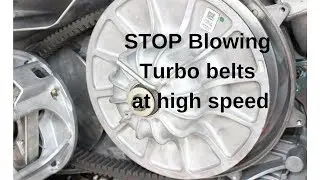 Stop Blowing Polaris Turbo Belts at high speed