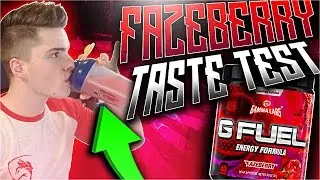 DOES THE FAZEBERRY GAMMA TASTE GOOD !? (IS FAZEBERRY GFUEL GOOD) TASTE TEST AND REVIEW !!