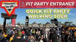 Пешеходная экскурсия по Monster Jam Pit Party | Полное погружение в атмосферу стадиона Angel Stad...