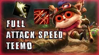 FULL ATTACK SPEED TEEMO  S7 MONTAGE - League of Legends Fun Builds - #3