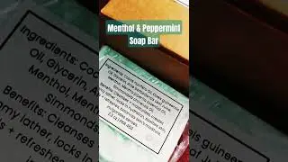 Menthol Peppermint Bar #menthol #peppermint #soap #natural #viralvideo #viralshort