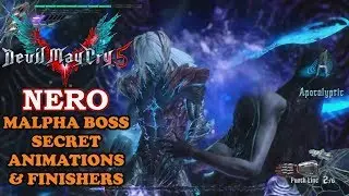 DMC 5 - Malpha boss fight with secret animations & Finishers HD