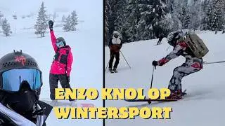 Enzo Knol is op wintersport!