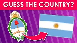Guess the Country by its National Emblem / Coat of Arms 🐲⏰ | General Culture