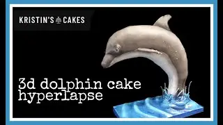 3D Dolphin Cake Timelapse sculpt