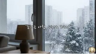 [Play List]눈 오는 아침, 창가 피아노 BGM | 집중·독서·힐링 음악(Snowy Morning, Piano BGM by the Window)