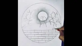 simple easy circle drawing trick.#art #shorts #drawing #circledrawings