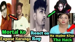 Rog Stream Accept She is Hacker In Her Video | Dynamo React | Scout Exposed Mortal?