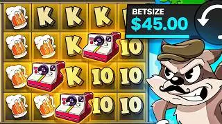 MY BIGGEST LE BANDIT FEATURE SPINS EVER! (LUCKY)
