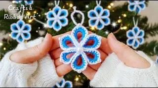 I'll Decorate the Christmas Tree and Give Them to My Friends - Beautiful Yarn Snowflakes - Christmas