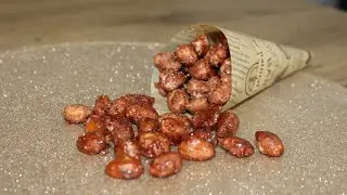 Gebrannte Mandeln - Sekerli Kavrulmuş Badem Almanya’nın meşhur sokak lezzeti 👌