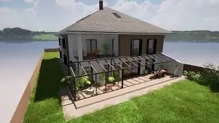 🏔️ Modern Mountain House | Twinmotion 4K Animation | Panoramic Design with Glass Terrace