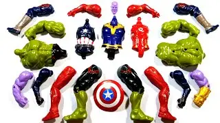 Hulk smash iron-man captain America Thanos assemble toys video 