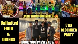 Unlimited Food & Drinks 🔥| 31st December| New Year's Eve Party 😍|Cocktail Clava, Hotel Inderprasth