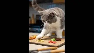 Professional Chef Cook Food by Cat