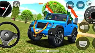 modified mahindra Thar 😈Indian cars simulator 3D || android gameplay || Gadi Wala Game || Thar Game