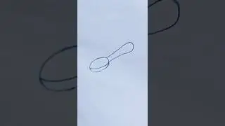how to draw a very easy spoon 🥄🥄#spoon #easy #art #howtodraw #technique #creativeart #satisfying