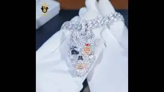 24K GOLD PLATED SKULL PENDANT